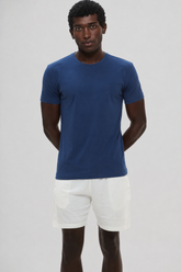 Camiseta Origem · Lisa – Azul – Algodão Egípcio