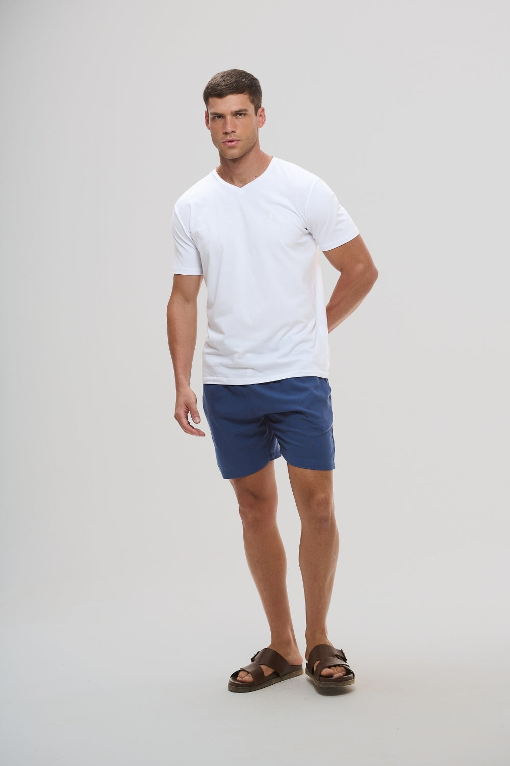Short Linho Veredas azul noronha - Origgo