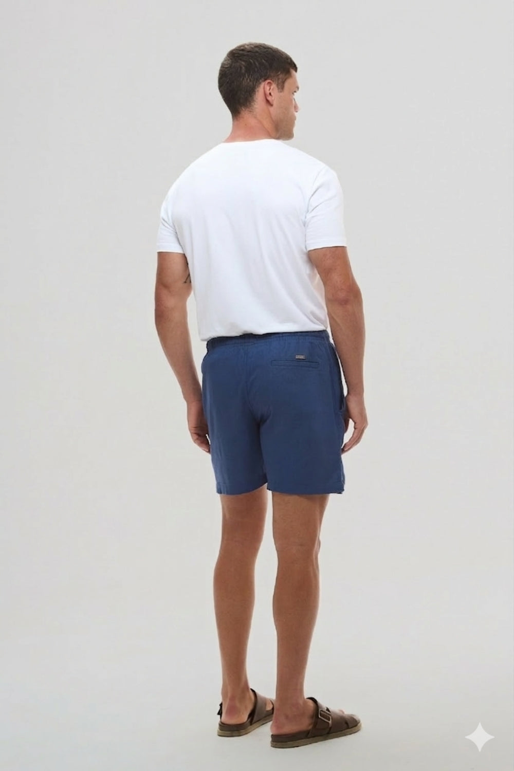 Short Linho Veredas azul noronha - Origgo