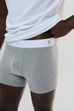 Cueca Boxer · Cinza Bruma – Algodão Egípcio