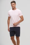 Camiseta Origem · Rosa Aquarela – Algodão Egípcio