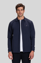 Jaqueta Urban corta-vento masculina azul marinho em poliamida - Origgo