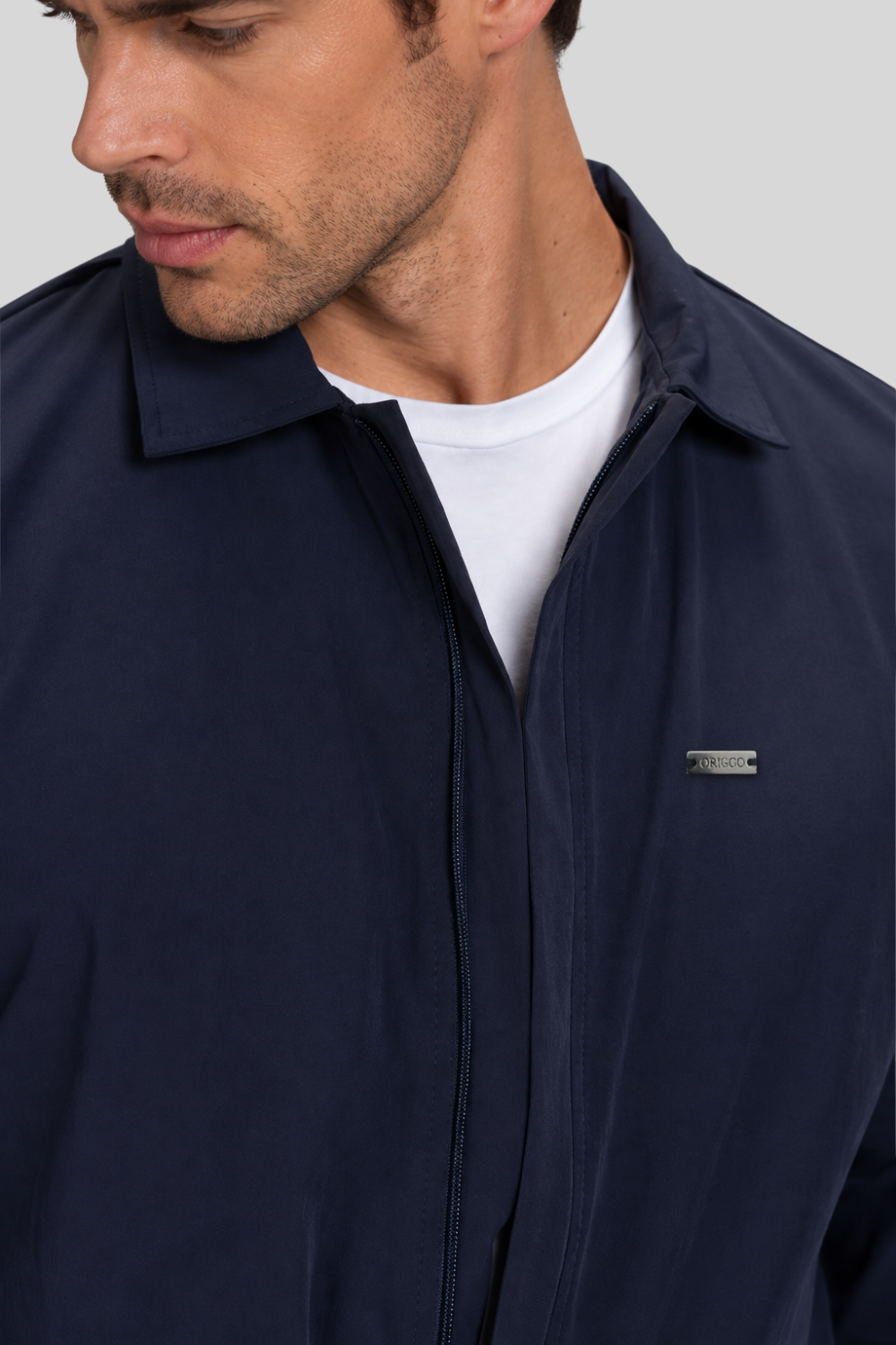 Jaqueta Urban azul marinho masculina, leve e respirável - Origgo