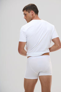 Cueca Boxer ·  Branco Essência – Algodão Egípcio