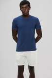 Camiseta Origem · Lisa – Azul – Algodão Egípcio