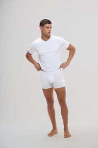 Cueca Boxer ·  Branco Essência – Algodão Egípcio