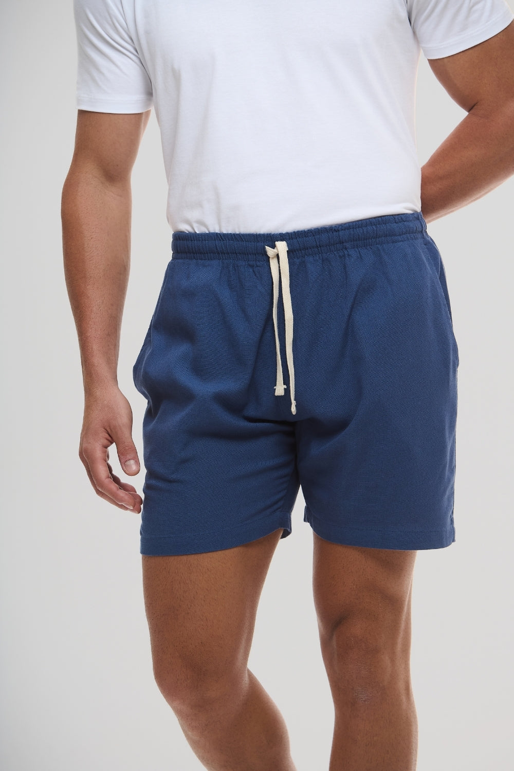 Short Linho Veredas azul noronha - Origgo