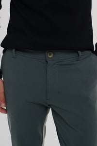 Calça Aura · Alfaiataria Leve · Cinza Raíz