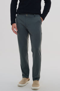 Calça Aura · Alfaiataria Leve · Cinza Raíz