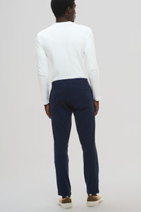 Calça Aura · Alfaiataria Leve · Azul Noturno