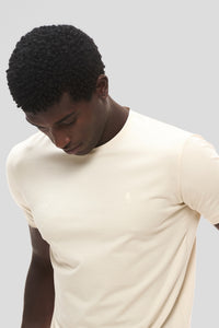 Camiseta Origem bege nativo em algodão egípcio - Origgo