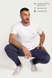 Camiseta Branca Mico Preto - Egípcio Pro