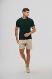 Camiseta Origem · Lisa – Verde Floresta – Algodão Egípcio