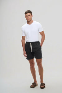 Short Linho Veredas Preto