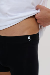 Cueca Boxer · Preto Essência – Algodão Egípcio