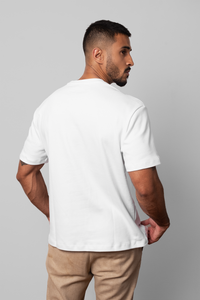 Camiseta Oversized Sublime · Branco Essência – Algodão Egípcio
