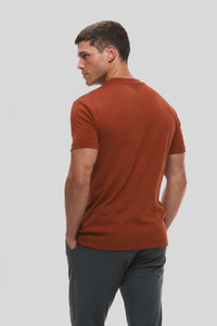 Camiseta Raiz Gola Média jatobá em algodão egípcio - Origgo
