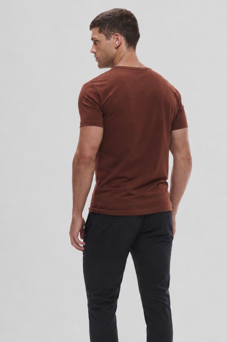 Camiseta Origem · Lisa – Cacau Nativo  – Algodão Egípcio
