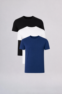 Kit 3 camisetas lisas Origem em algodão egípcio - Origgo