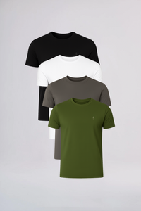 Kit 4 camisetas Origem em algodão egípcio - Origgo