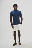 Camiseta Origem Gola V · Azul Horizonte – Algodão Egípcio
