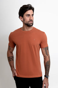 Camiseta Origem · Terracota Solo – Algodão Egípcio