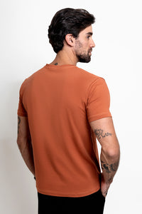 Camiseta Origem · Terracota Solo – Algodão Egípcio