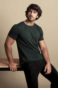 Camiseta Origem · Verde Floresta – Algodão Egípcio