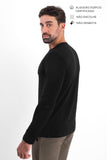 Camiseta Manga Longa · Preto Essência – Algodão Egípcio