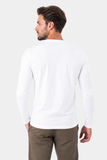 Camiseta Origem Lisa · Manga Longa Branca – Algodão Egípcio