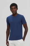 Camiseta Origem · Lisa – Azul – Algodão Egípcio