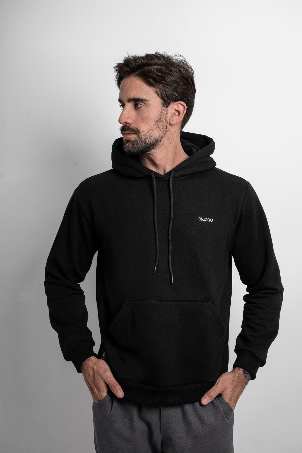 Moletom Âncora ·  2 Cabos Felpado – Preto Essência