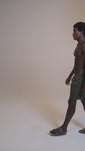 Stories de Short Linho Veredas Verde Militar